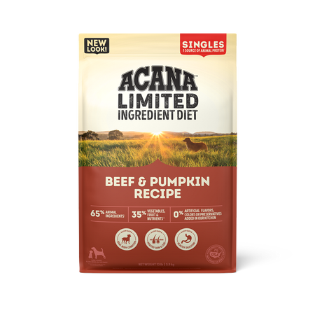 Acana Dog - Singles Beef & Pumpkin Formula 25lbs