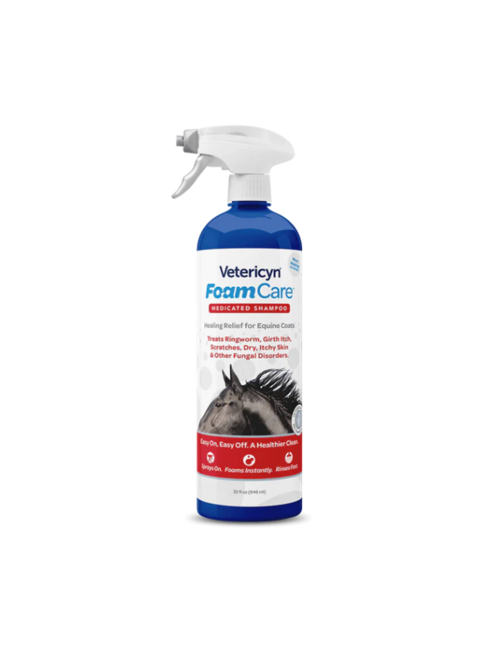Vetericyn FoamCare Equine Medicated Shampoo – Russell Feed & Supply