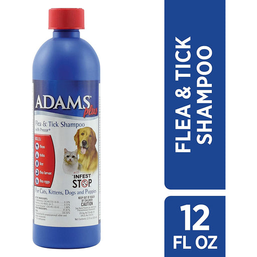 Adams Plus Flea & Tick Shampoo 12oz