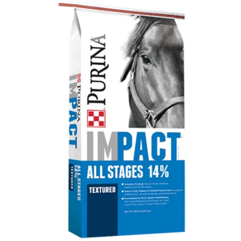 Purina Impact All Stages 14% Textured Horse Feed 50lb