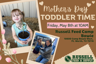 Mother's Day Toddler Time at Russell Feed Camp Bowie