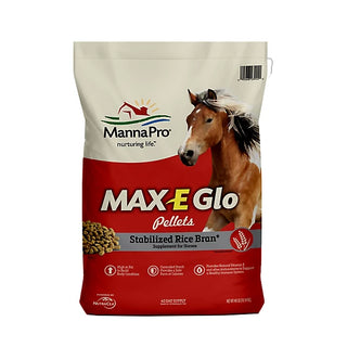 Manna Pro Max-E-Glo Stabilized Rice Bran Pellet Horse Supplement, 40 lb.