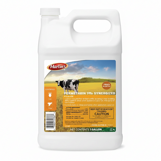 Martin's Permethrin 1% Synergized Pour-On Livestock Insecticide, 1 gal