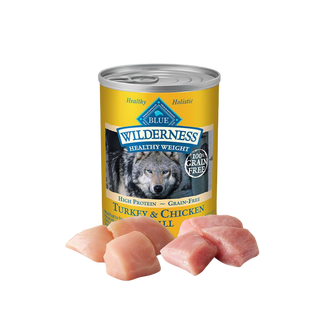 Blue Buffalo Can Wilderness Dog Healthy Weight Turkey & Chicken 12.5oz 12ct