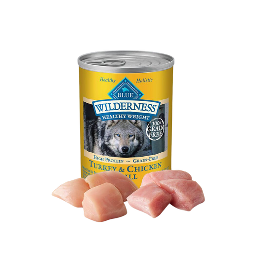 Blue Buffalo Can Wilderness Dog Healthy Weight Turkey & Chicken 12.5oz 12ct