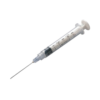 Syringe 3cc Leur Lock with 25ga x 5/8in Needle