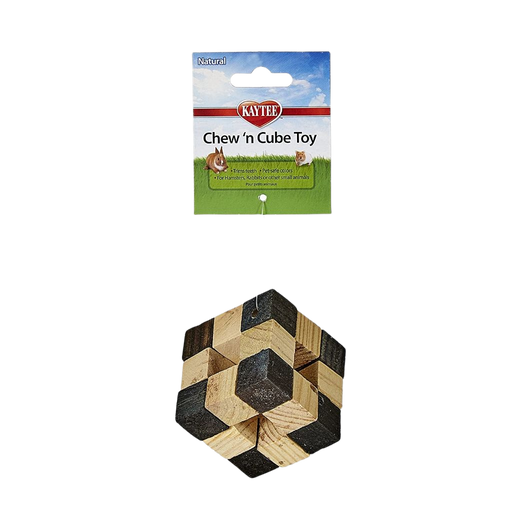 Kaytee Natural Chew-N-Cube Toy for Small Animals