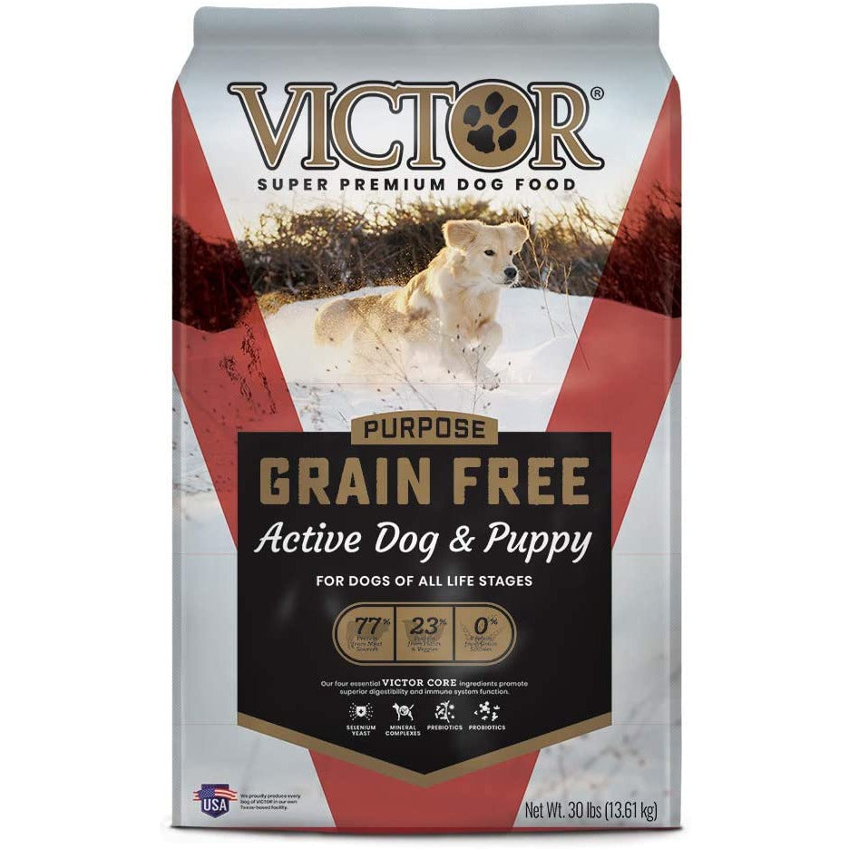 ドッグフード west o- Victor Purpose - Grain-Free Active Dog and Puppy Beef Meal and