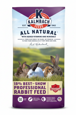 Kalmbach Feeds 18% Best in Show Rabbit Feed for All Rabbits, 50lb