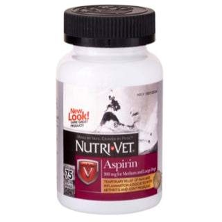 Nutri-Vet K9 Dog Aspirin for Large Dogs 75ct