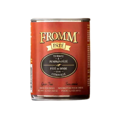 FROMM Can Dog Pate Grain Free Turkey & Pumpkin 12oz 12ct