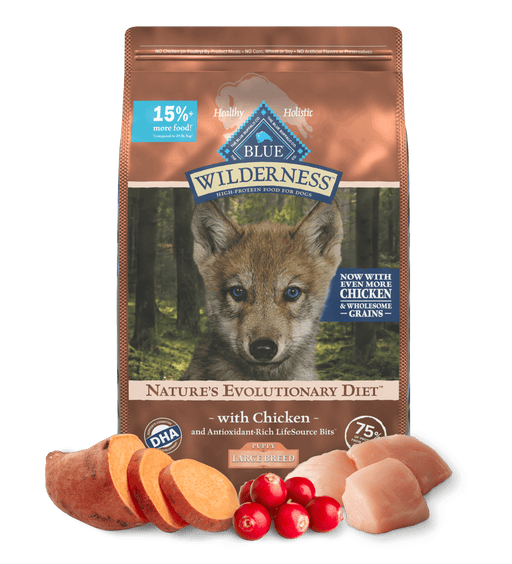 Blue Buffalo Wilderness Dog Puppy Large Breed Chicken 24lb