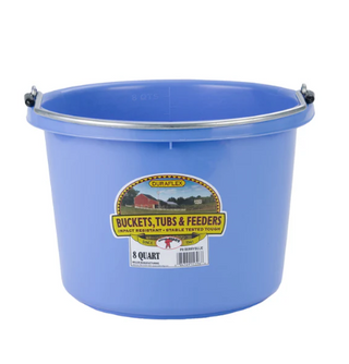 8 Quart Plastic Bucket - Round