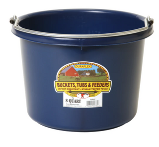 8 Quart Plastic Bucket - Round