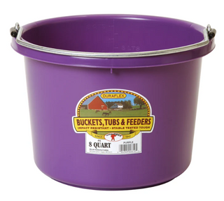 8 Quart Plastic Bucket - Round