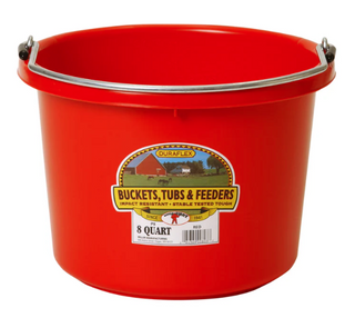 8 Quart Plastic Bucket - Round