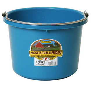 8 Quart Plastic Bucket - Round
