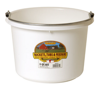 8 Quart Plastic Bucket - Round