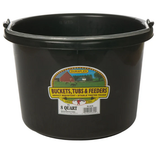 8 Quart Plastic Bucket - Round