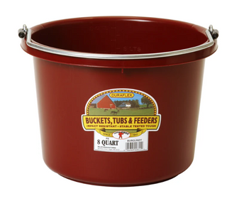 8 Quart Plastic Bucket - Round