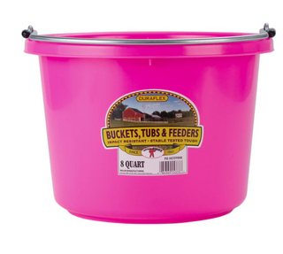 8 Quart Plastic Bucket - Round