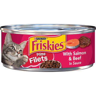 Friskies Cat Can Prime Filet Salmon & Beef 5oz 24ct