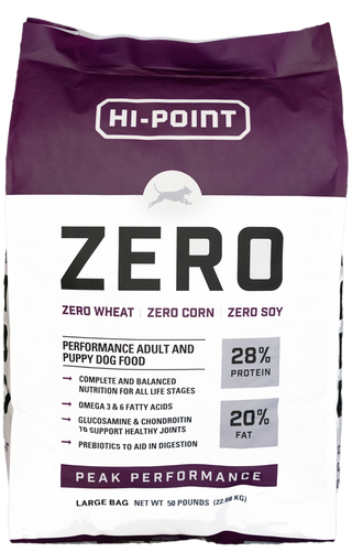 Hi-Point ZERO Performance 28/20 Adult and Puppy Dry Dog Food, 50lb