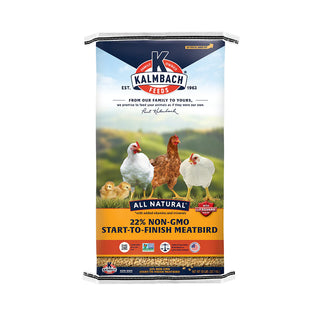 Kalmbach Feeds 22% Start-To-Finish Meatbird Non-GMO, 50lb