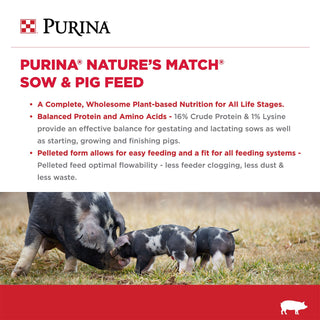 Nature’s Match® Sow & Pig Complete Feed 50LB