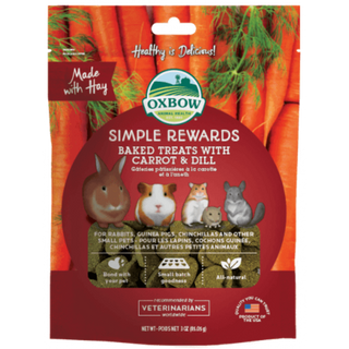 Oxbow Simple Rewards Oven Baked With Carrot & Dill Small Animal Treats 3oz