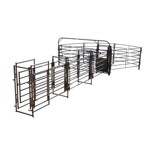 Priefert Premier Open Sweep 135 Degree w/ 24' Adj Alley, Gate & Preg Panels – PS13520-10