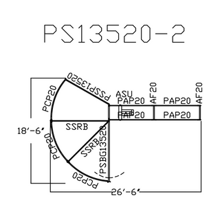 Priefert Premier Open Sweep 135 Degree with 16’ Alley – PS13520-2