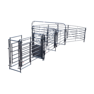 Priefert Premier Open Sweep 135 Degree  with 24' Adj Alley & Preg Panels - PS13520-7