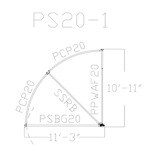 Priefert Premier Open Sweep 90 Degree - PS20-1