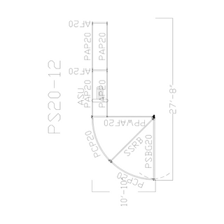 Priefert Premier Open Sweep 90 Degree with 16’ Alley - PS20-12