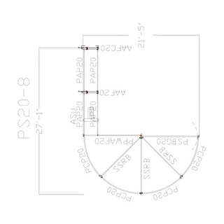 Priefert Premier Open Sweep 180 Degree with 16' Adjustable Alley - PS20-8