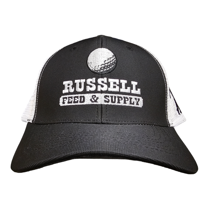 Russell Feed "Golfin' Cowboy" Cap - Black/White