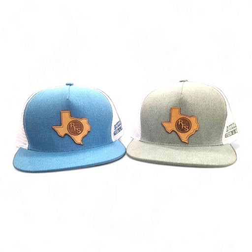 Russell Feed "TEX" RFS Logo Texas Leather Patch Trucker Cap