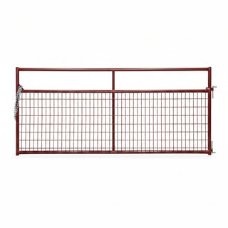 Priefert Wire Filled Economy Gate, 10ft-Red