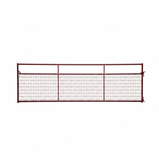 Priefert Wire Filled Economy Gate, 16ft-Red