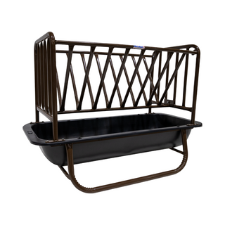 Priefert Goat Feeder with Hay Rack, Brown