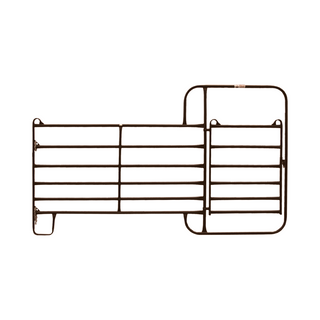 Priefert Walk-Thru Utility Panel, 12ft-Brown