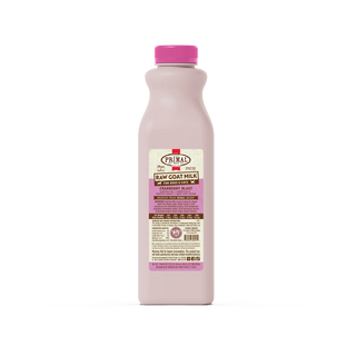 Primal Frozen Raw Cranberry Goat Milk for Cats and Dogs, 32oz