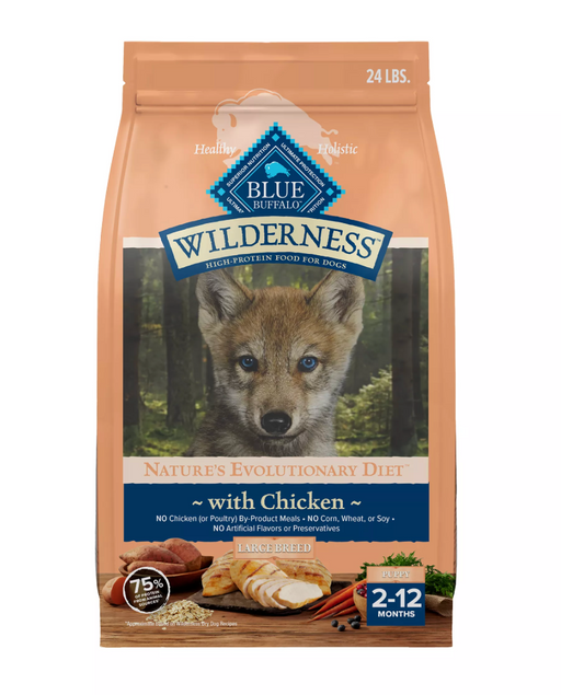 Blue Buffalo Wilderness Dog Puppy Large Breed Chicken 24lb