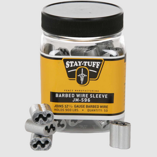 Stay Tuff Barbed Wire Crimp Sleeves, 50 Count (JM-596)