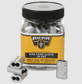Stay Tuff Wire Crimp Sleeves, 50 Count (JM-595)