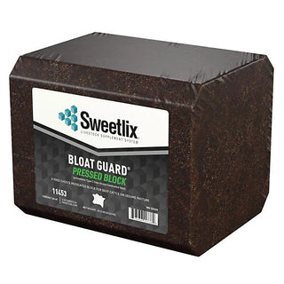 Sweetlix Bloat Guard Pressed Cattle Supplement Block, 33lb