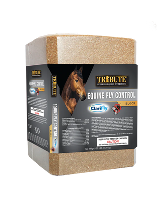 Tribute Equine Clarify Fly Control Block Horse Supplement, 30lb