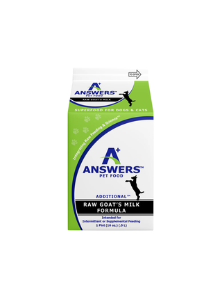 Answers Frozen Raw Goat Milk, 16oz