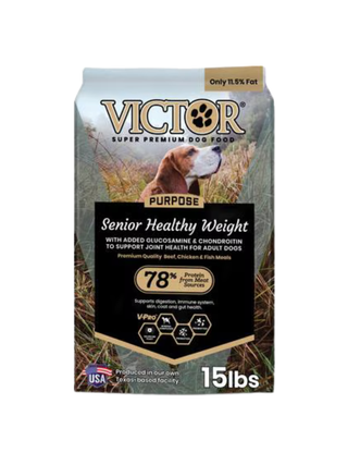Victor Healthy Weight Senior Joint Health Beef Recipe Dry Dog Food, 15LB